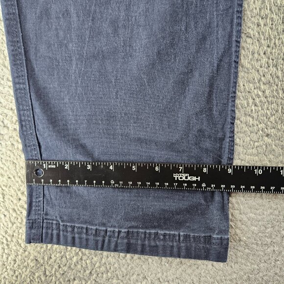 Duluth Flex Fire Hose Pants Mens 36x32 Blue Relaxed Fit Utility Workwear Cotton - Picture 12 of 16